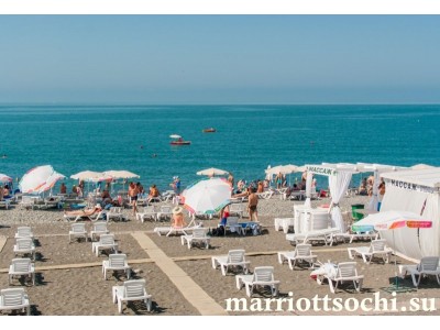 Отель «Marriott Krasnaya Polyana»,  пляж